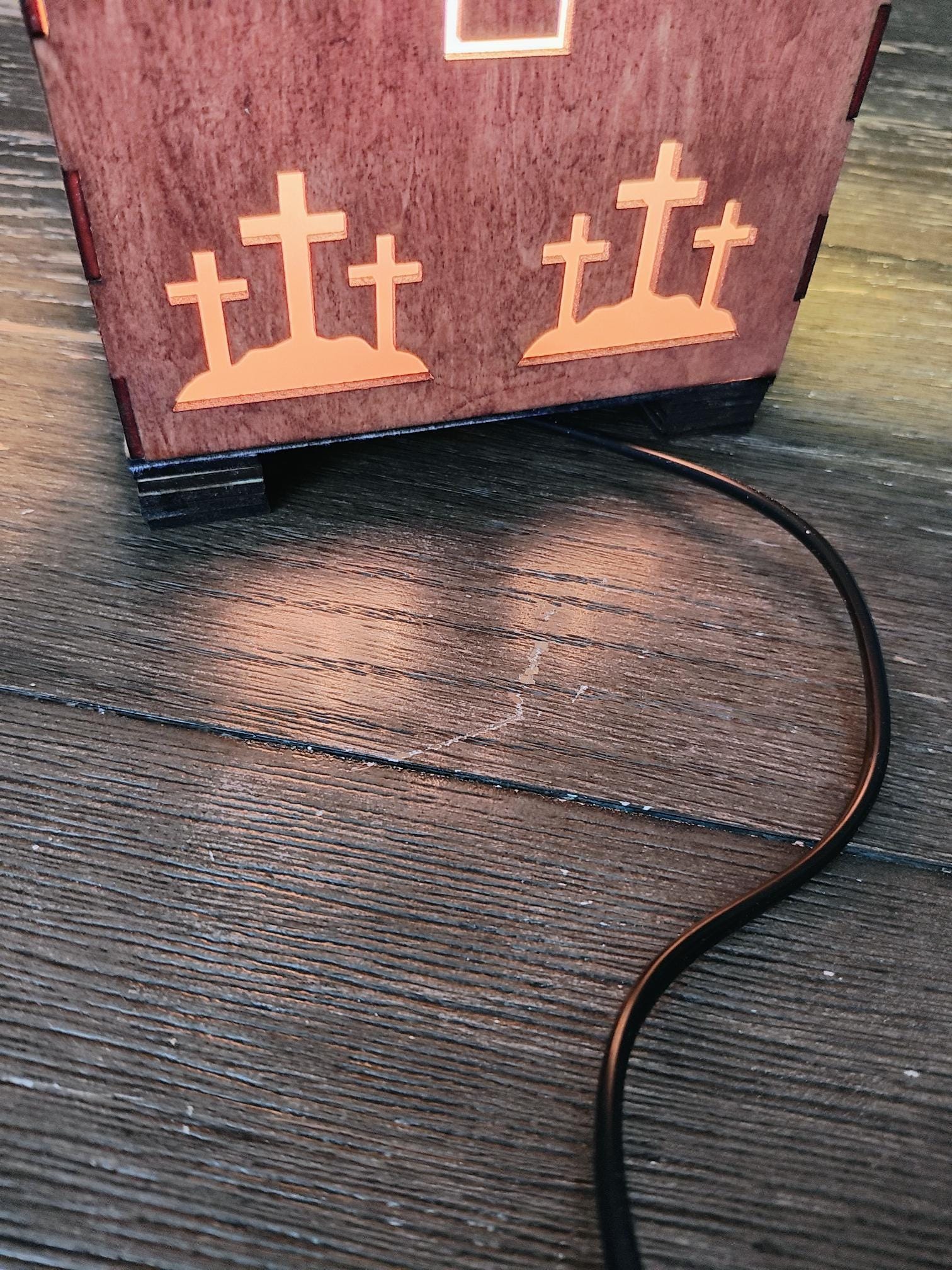 Wooden Easter Night Light/Lamp