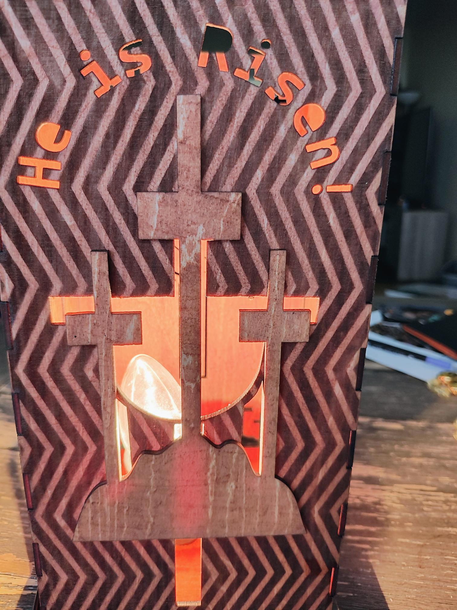 Wooden Easter Night Light/Lamp