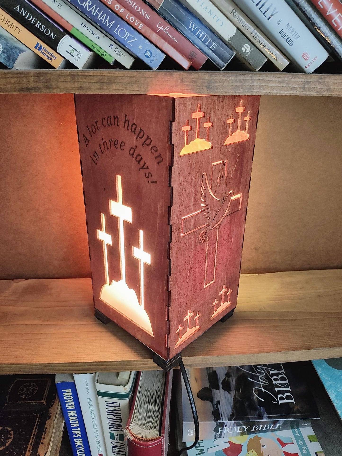 Wooden Easter Night Light/Lamp